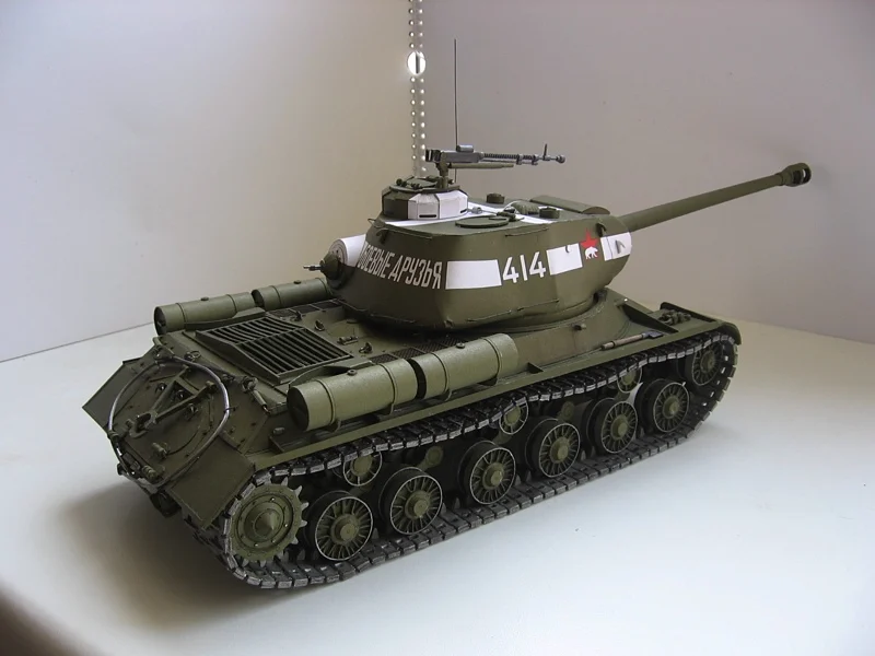 Model Kit Ww2 - 重い戦車手工芸品ペーパーモデルキット、手作りおもちゃパズル、ww2 iosif stalin 2 (is-2) 、1:25スケール
