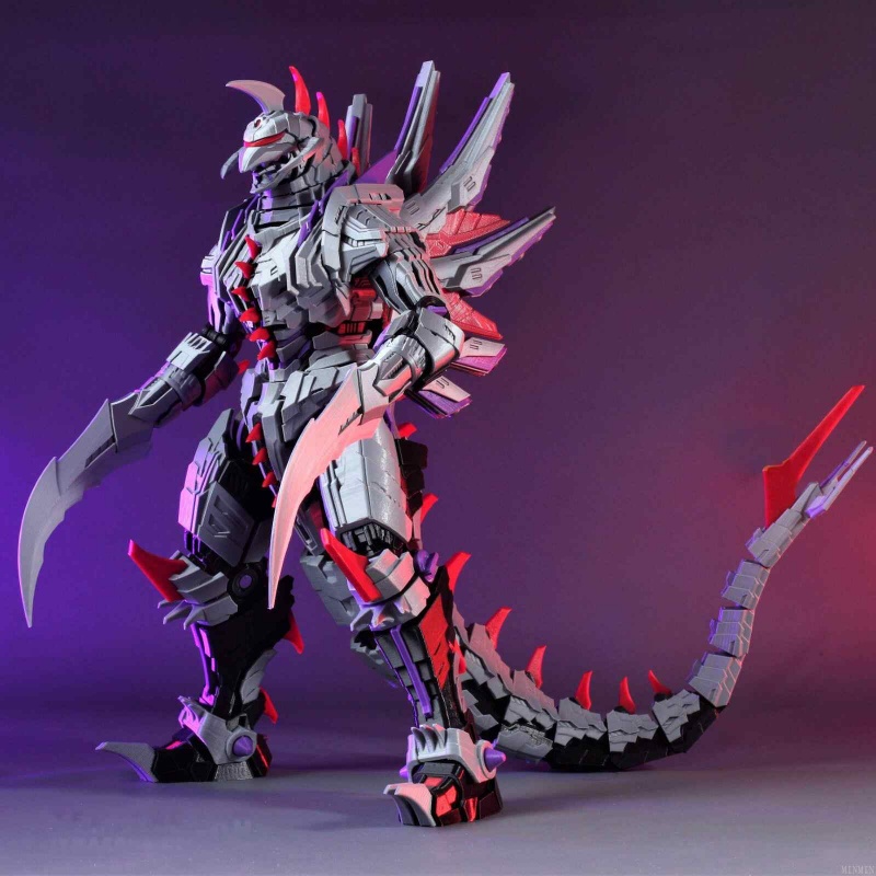 Model Kit Kiryu - ホットメックギガンアクションフィギュア3Dプリントクリエイティブトイモンスターフィギュア組み立てブロックデスクデコレーションモデル友達へのホリデーギフト