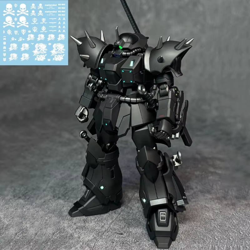 Gundam Model Mg - HG /144 MS-08TX エフリート夜戦型黒戦士カラーメカ組立モデルキットアクションフィギュア装飾少年おもちゃギフト