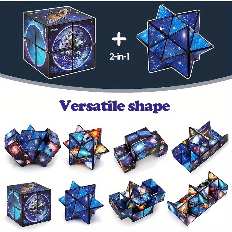 Model Kit Infinite Dimension - 2in1スタースカイキューブマジックキューブおもちゃ無限キューブフィジェットトイパズルツイストトイクリエイティブストレス解消おもちゃ誕生日プレゼント