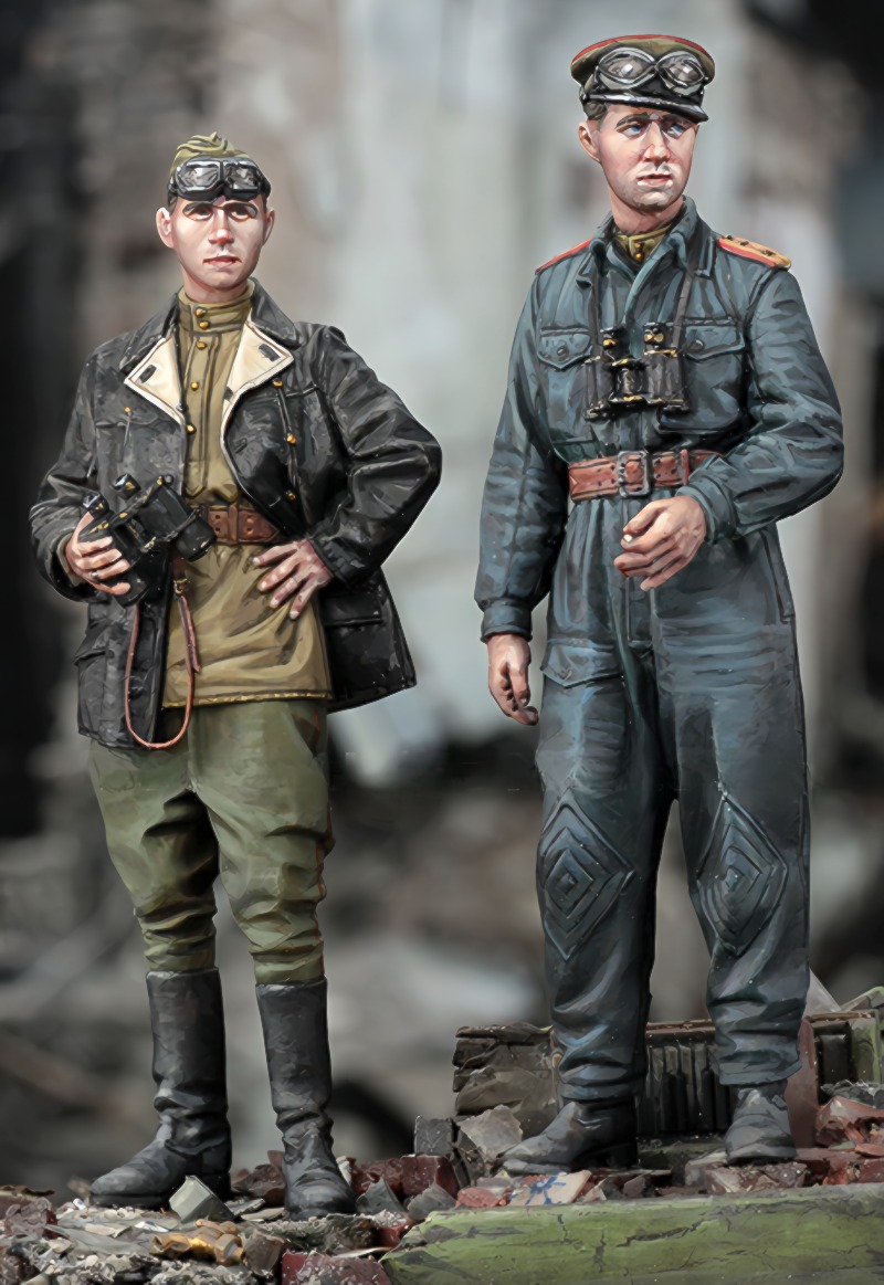 Model Kit Ww2 - 1:35 モデルキット レジンキット 35779 第二次世界大戦 ソビエト戦車将校セット