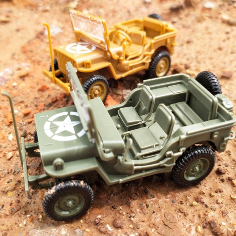 Model Kit Jeep - 4D 組み立て済み 1/48 ウィリス ジープ SUV