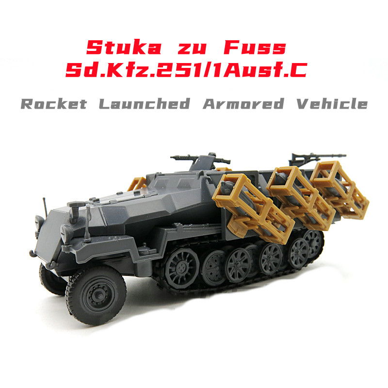 Model Kit Ww2 - Stuka zu fuss 1/72-組み立てロケット,装甲車両,プラスチックモデル,キット,男の子のおもちゃ,ギフト,第二次世界大戦