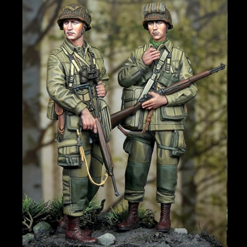 Model Kit Ww2 - 1/35 スケール WW2 米国歩兵軍事ミニチュア ダイキャスト樹脂フィギュア モデルキット
