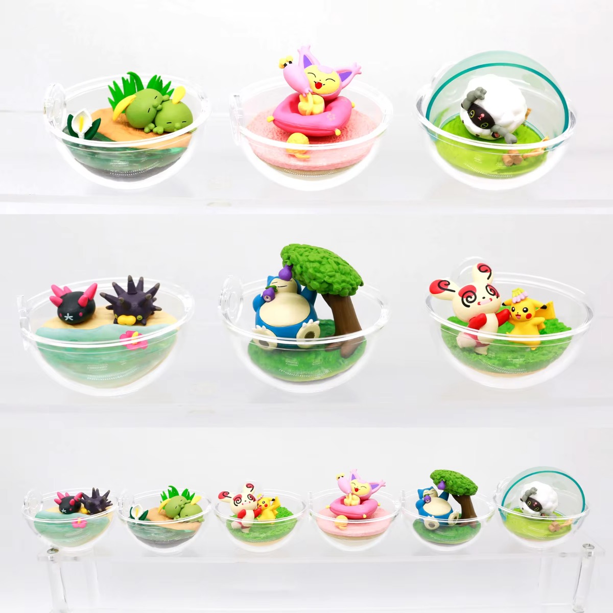 Model Kit Pokemon - ポケモン テラリウム ハッピープレイ ミニチュア シーン ブラインドボックス