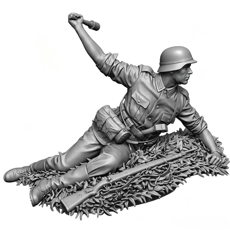 Model Kit History - レジンフィギュアモデルキット,ミニチュア彫刻,歩兵連隊,組み立てられていない,塗装されていない,日曜大工のジオラマ玩具,1,16スケール