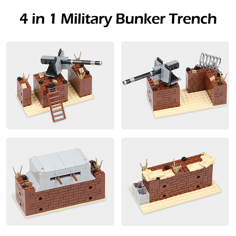 ホット WW2 軍事トレンチバンカー防衛基地バンカーモデル構 - Model Kit Ww2 のレビューと価格