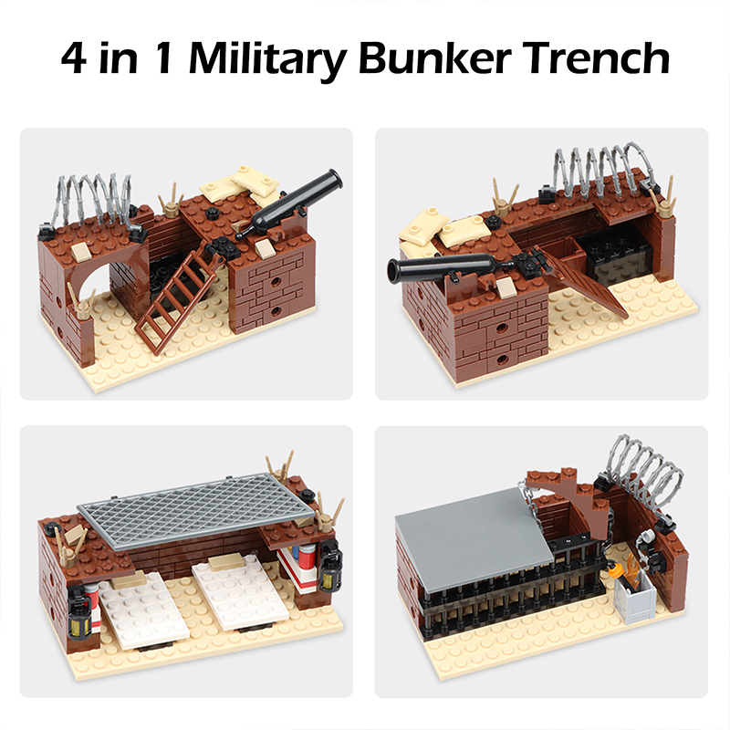 ホット WW2 軍事トレンチバンカー防衛基地バンカーモデル構 - Model Kit Ww2 のレビューと価格