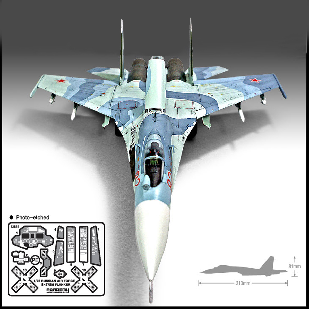 AC12524 アカデミー 1/72 ロシア空軍 Su-27 - Model Kit Academy のレビューと価格