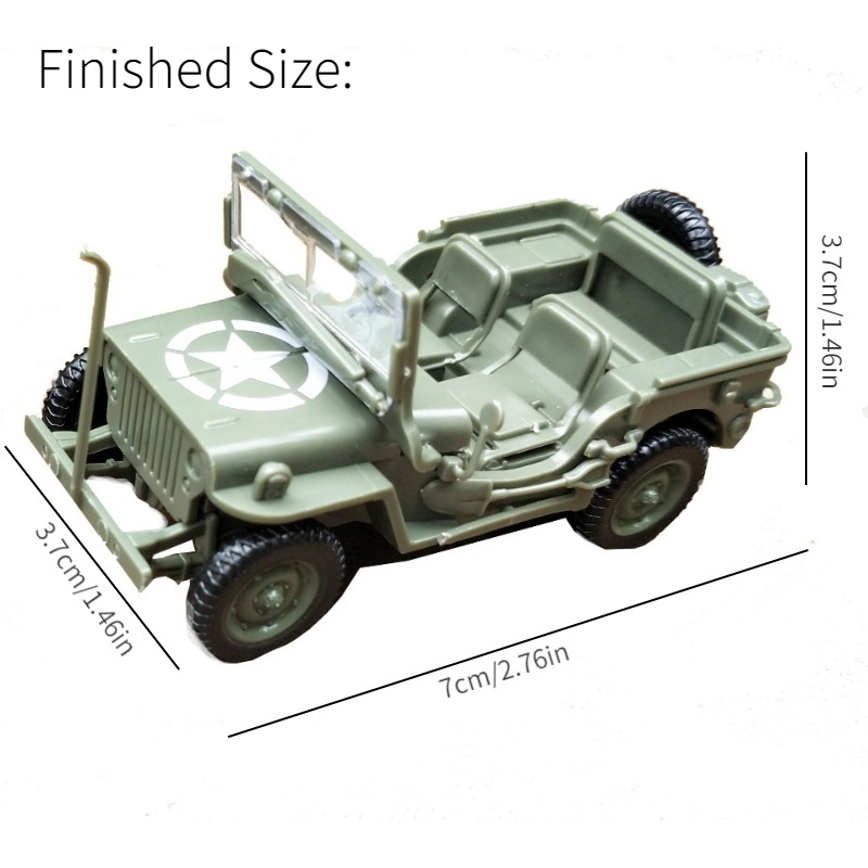 4D 組み立て済み 1/48 ウィリス ジープ SUV 軍用 - Model Kit Jeep のレビューと価格
