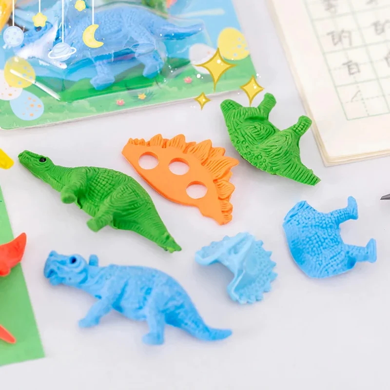 4 ピース/1 セットクリエイティブ漫画 3D 恐竜モデリン - Model Kit Dinosaur Bandai のレビューと価格