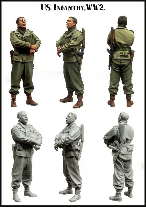 1/35 スケール米陸軍歩兵第二次世界大戦樹脂フィギュアモデ - Model Kit Ww2 のレビューと価格