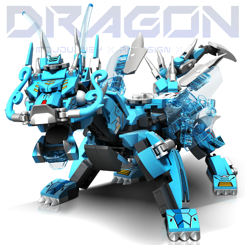 2 in 1 変形可能なメカロボット都市ビルディングブロック - Model Kit Mecha のレビューと価格