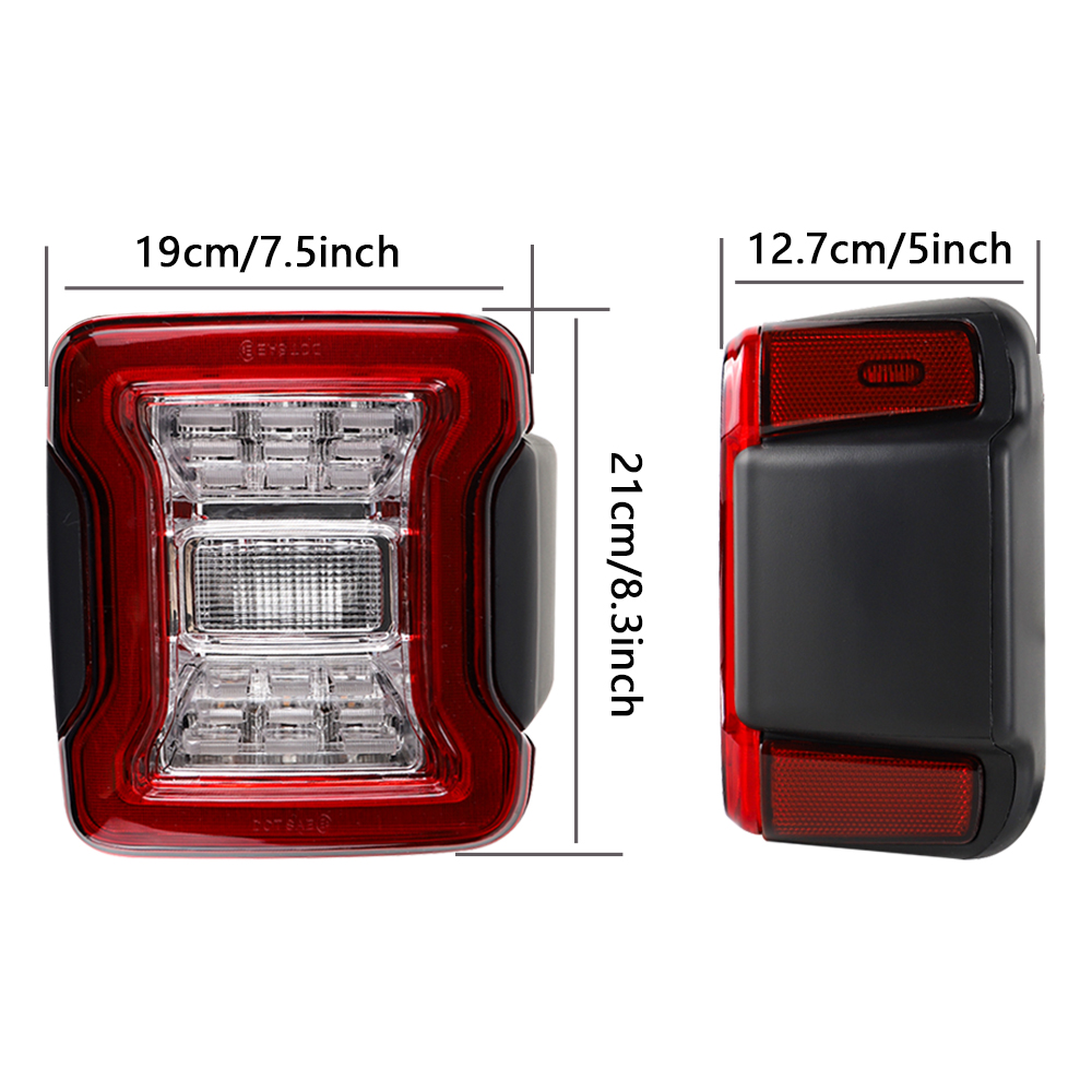 2x 車 LED テールライト ジープラングラー JL 20 - Model Kit Jeep のレビューと価格