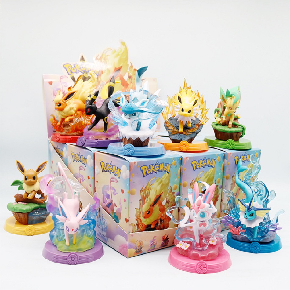 8種類のポケモンアクションドール、ピカチュウアドベンチャー、 - Model Kit Pokemon のレビューと価格